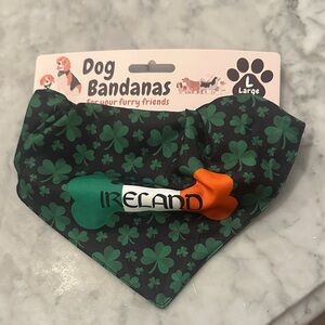 Green Shamrock Dog Bandana